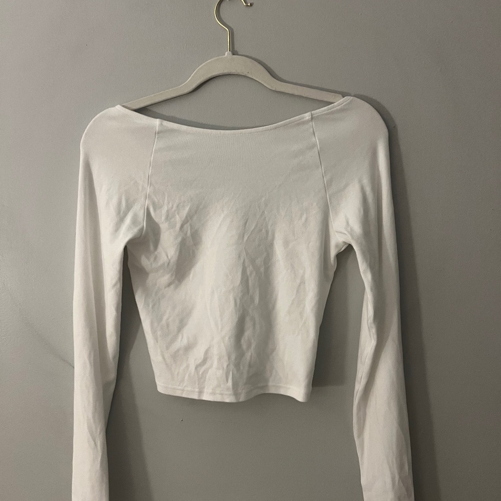 Aerie backless long sleeve shirt